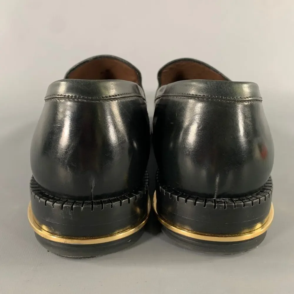 SALVATORE FERRAGAMO Size 8 Black Leather Yacht Loafers